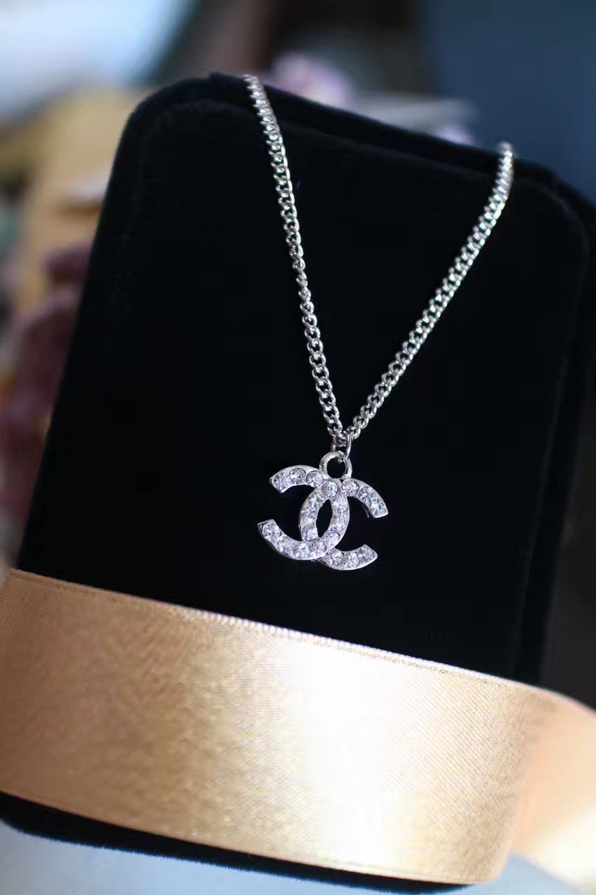 COLLIER DOUBLE C EN ARGENT