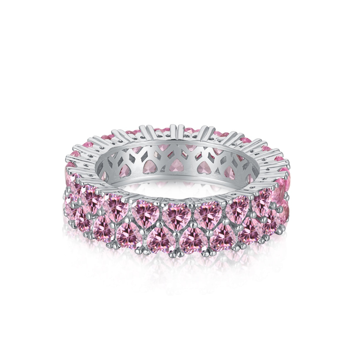 [HOT]Sparkling Full Heart Ring