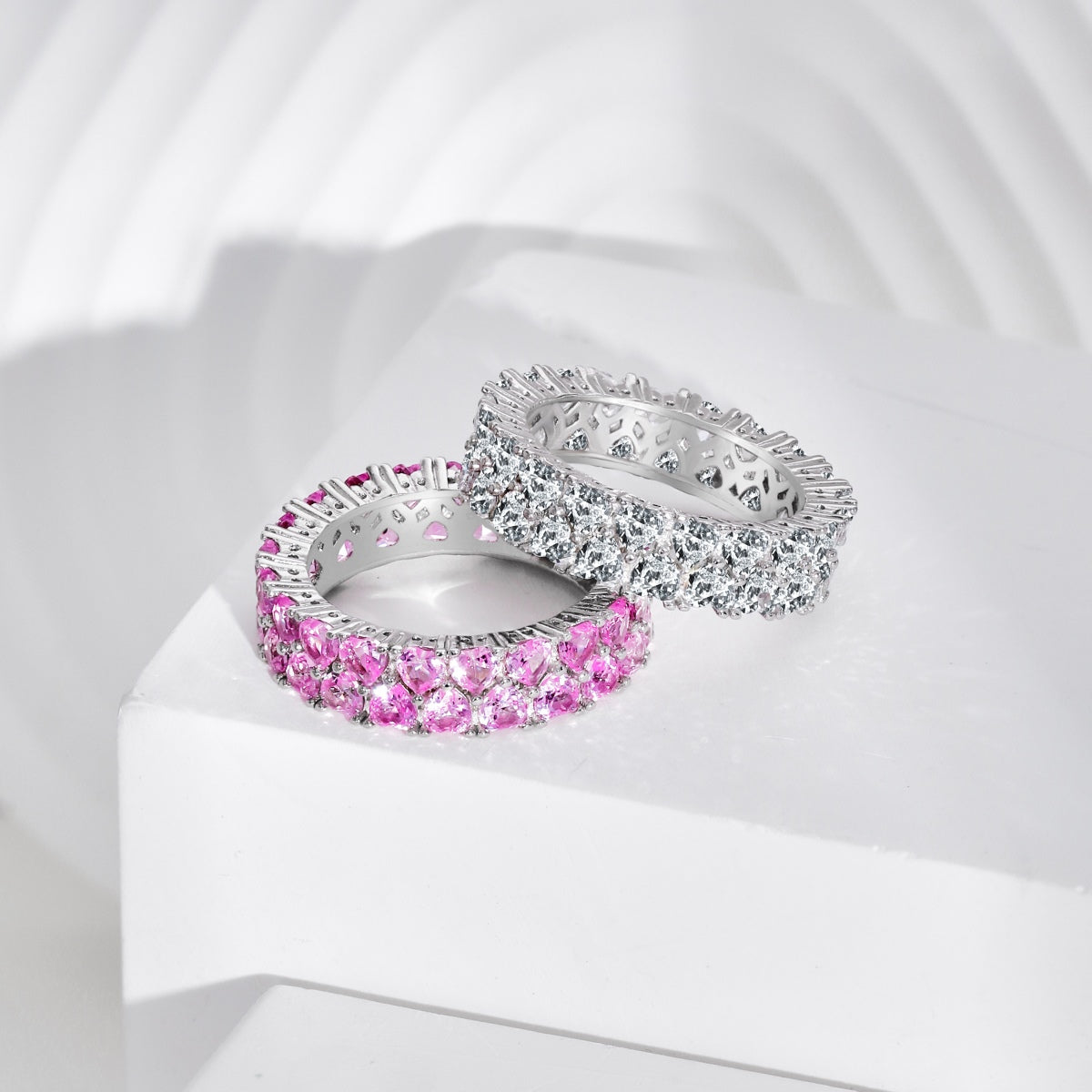 [HOT]Sparkling Full Heart Ring
