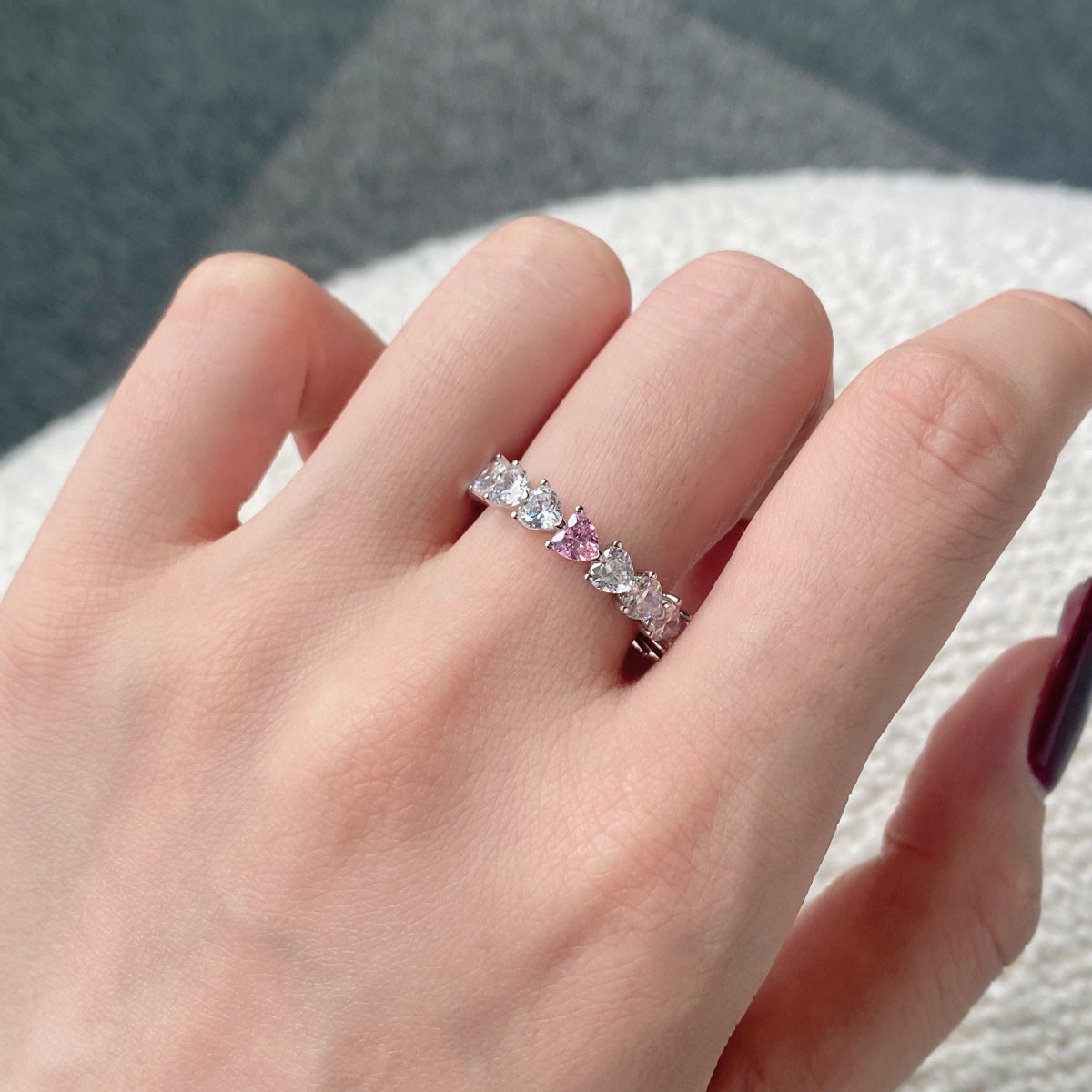 [HOT]0.25 Carat Radiant Romance Heart Cut Lover Ring
