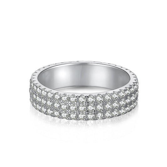 [HOT]Dainty Round Cut Tennis Ring