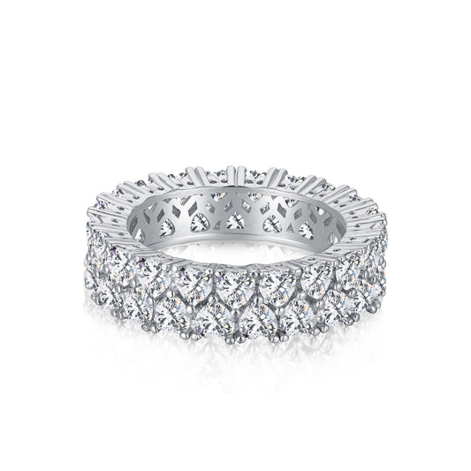 [HOT]Sparkling Full Heart Ring