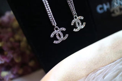 COLLIER DOUBLE C EN ARGENT